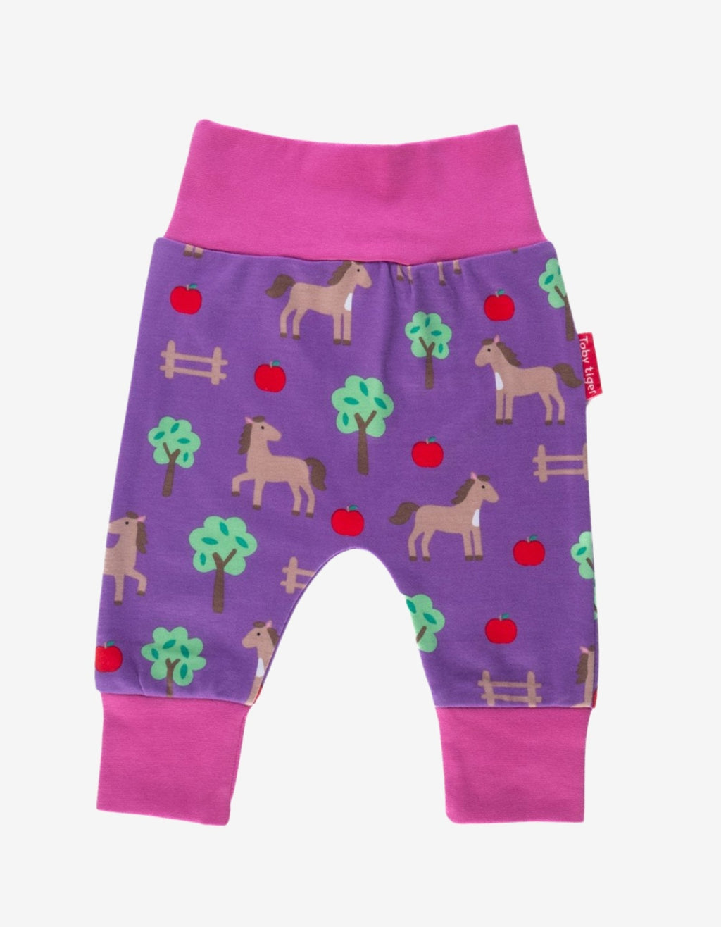 Organic Horse Print Yoga Pants for Kids