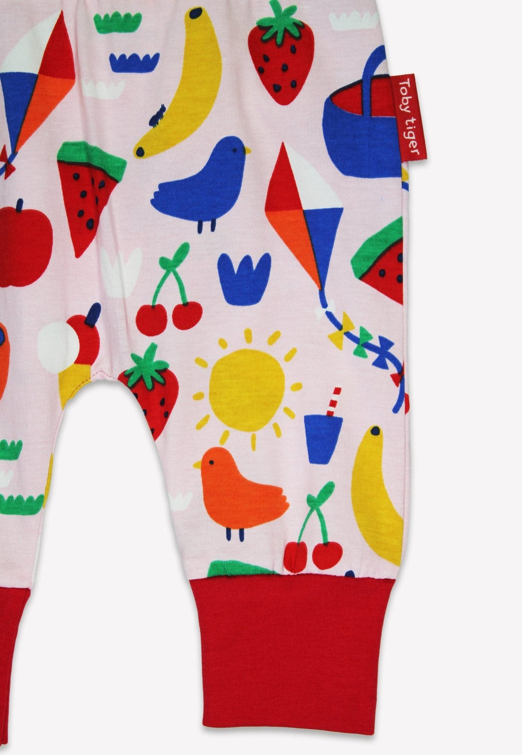 Organic Picnic Print Yoga Pants for Kids