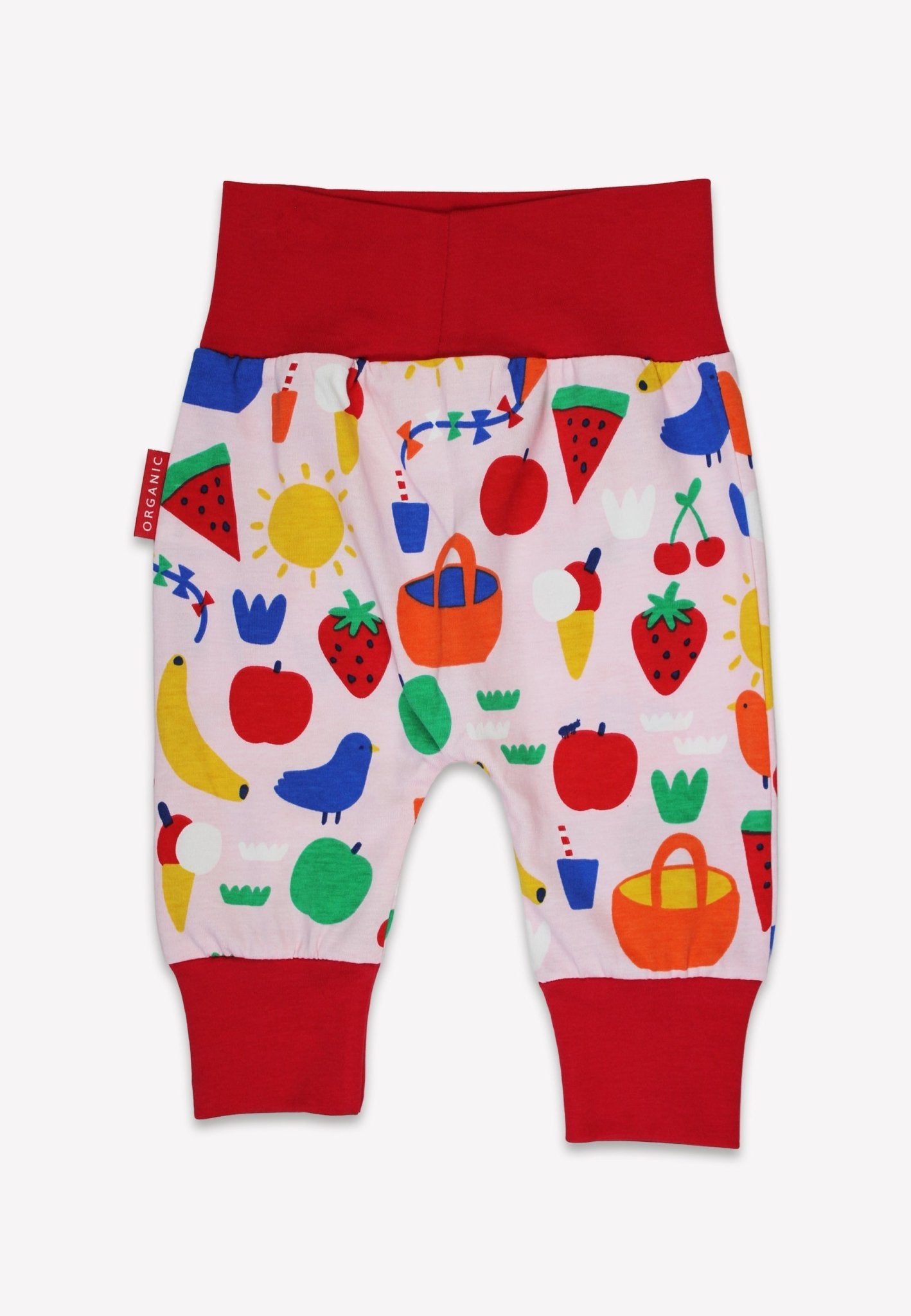 Organic Picnic Print Yoga Pants for Kids