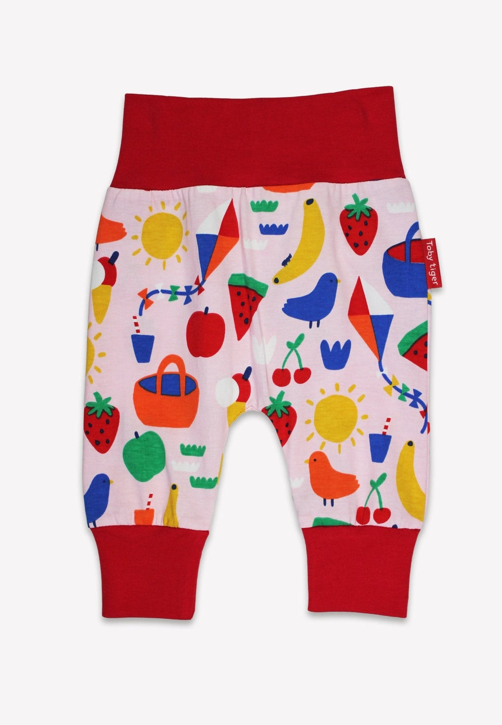Organic Picnic Print Yoga Pants for Kids
