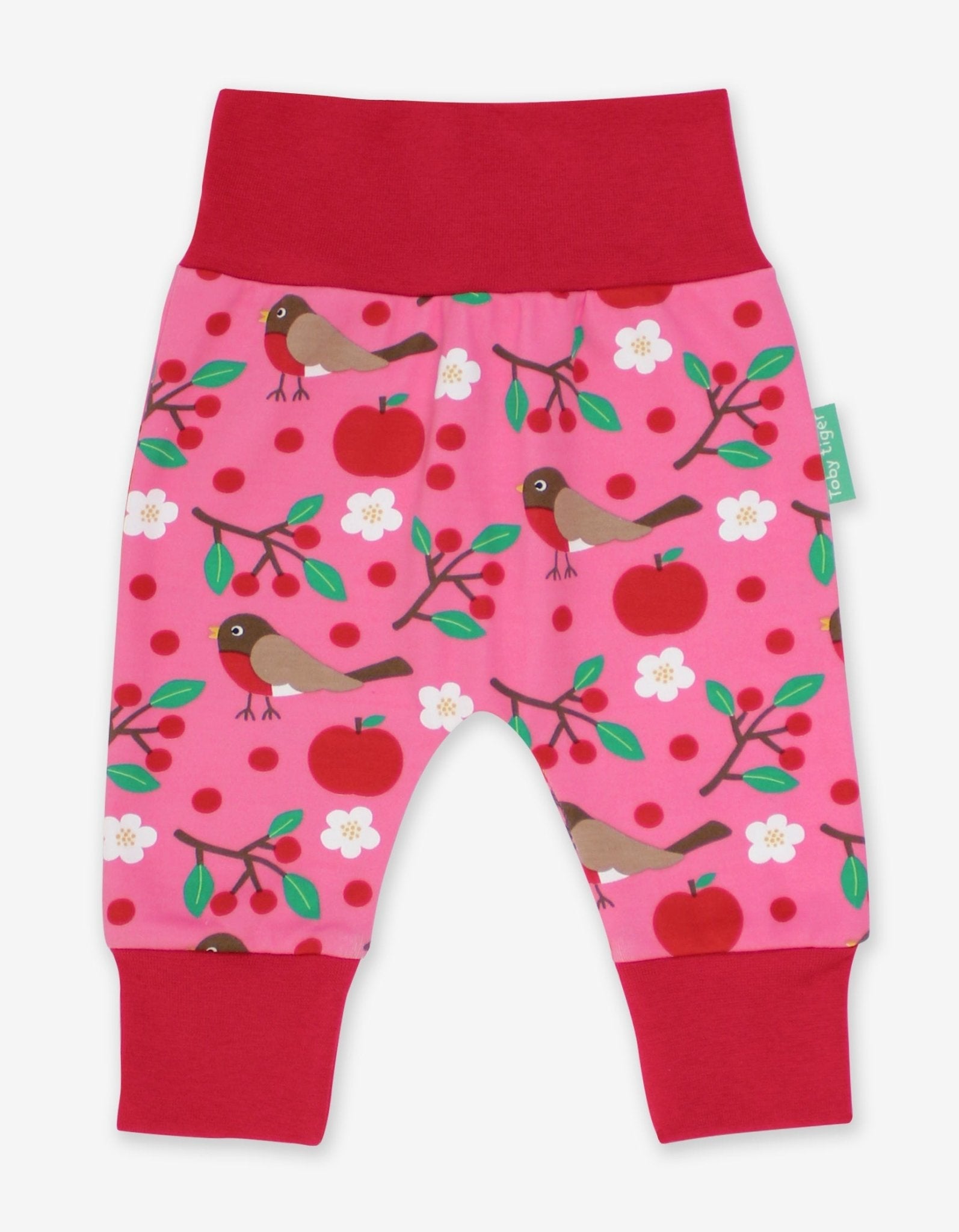 Organic Robin Print Yoga Pants for Kids