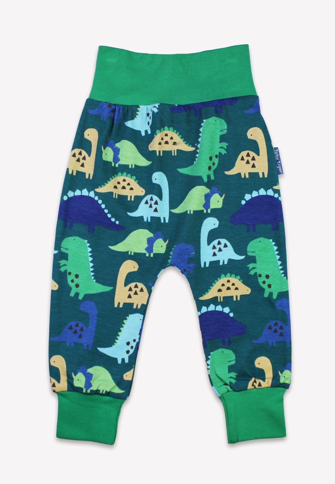 Organic Tonal Dinosaur Print Yoga Pants for Kids