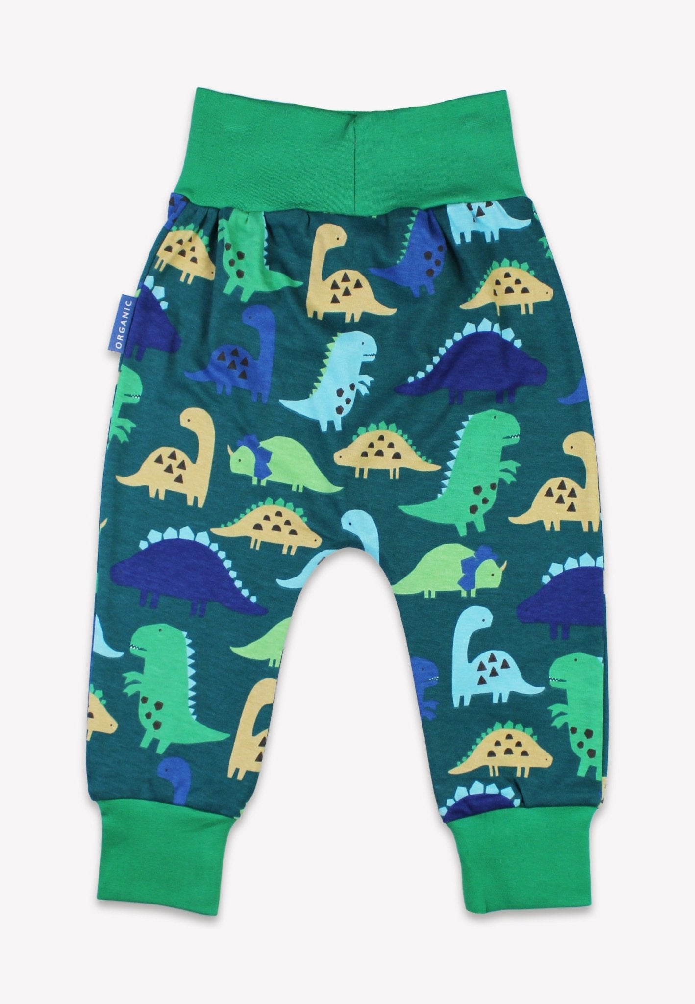 Organic Tonal Dinosaur Print Yoga Pants for Kids