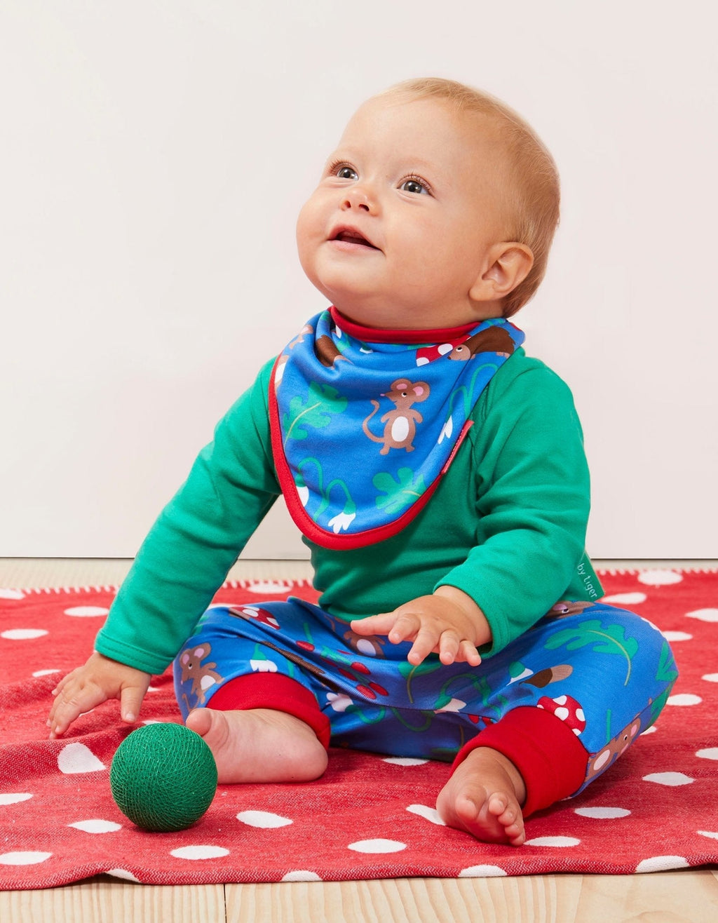 Organic Woodland Print Yoga Pants for Kids