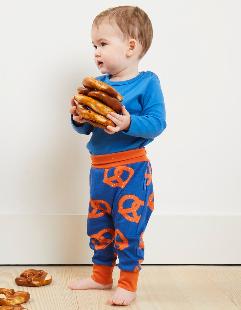 Organic Pretzel Print Yoga Pants for Kids