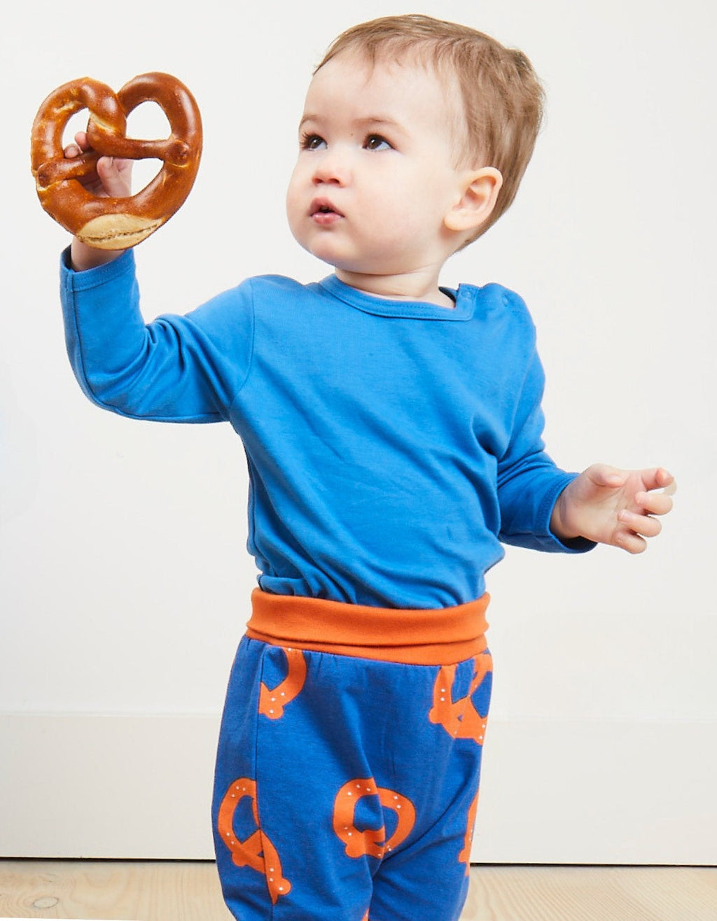 Organic Pretzel Print Yoga Pants for Kids