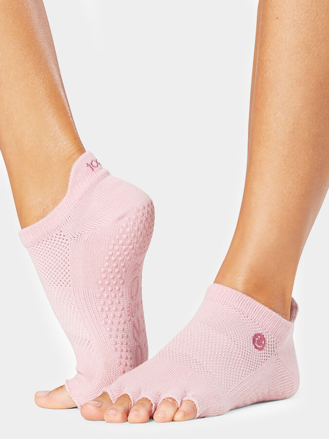 Low Rise Half Toe Yoga Grip Socks for Women