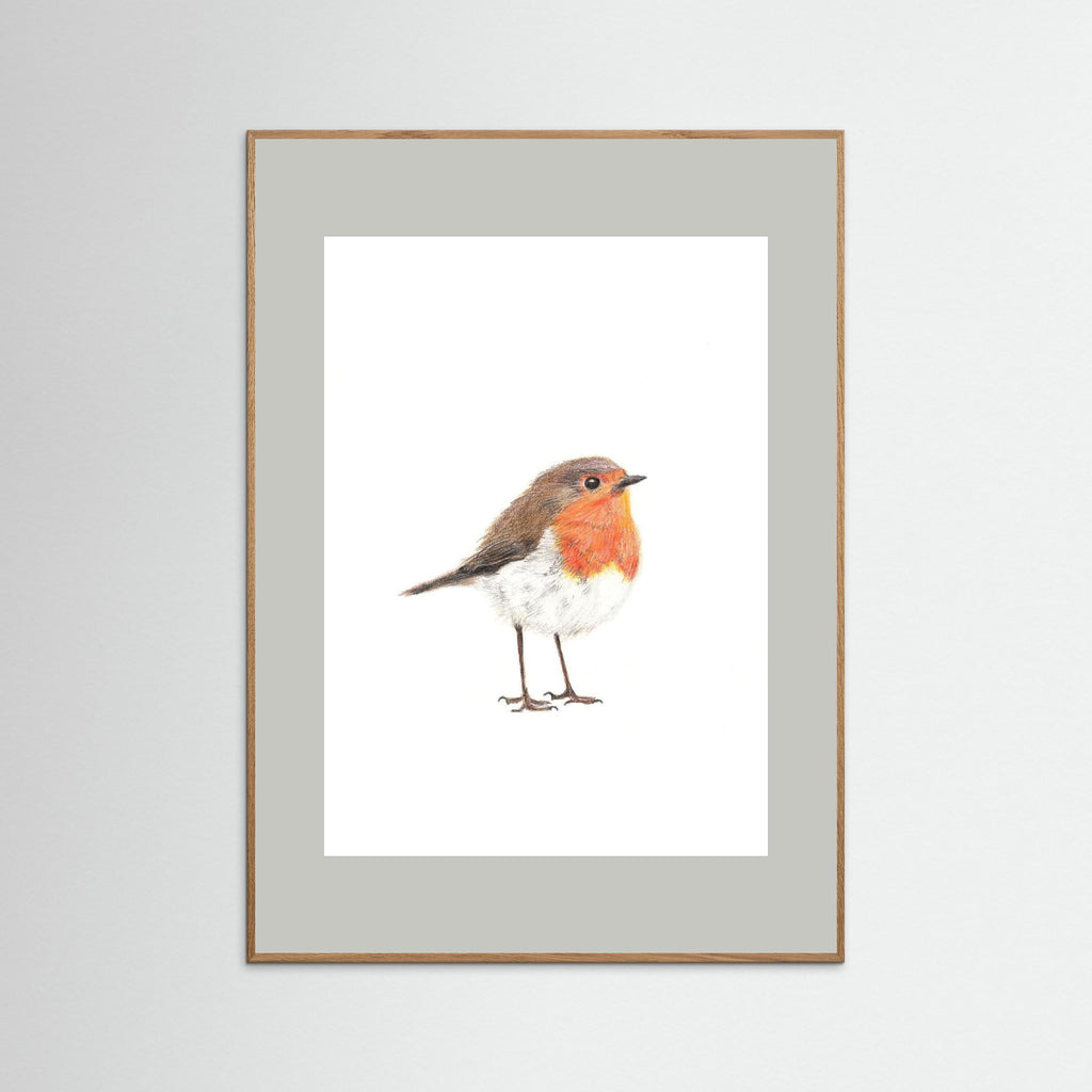 Robin Art Print Wildlife Wall Art for Nature Lovers