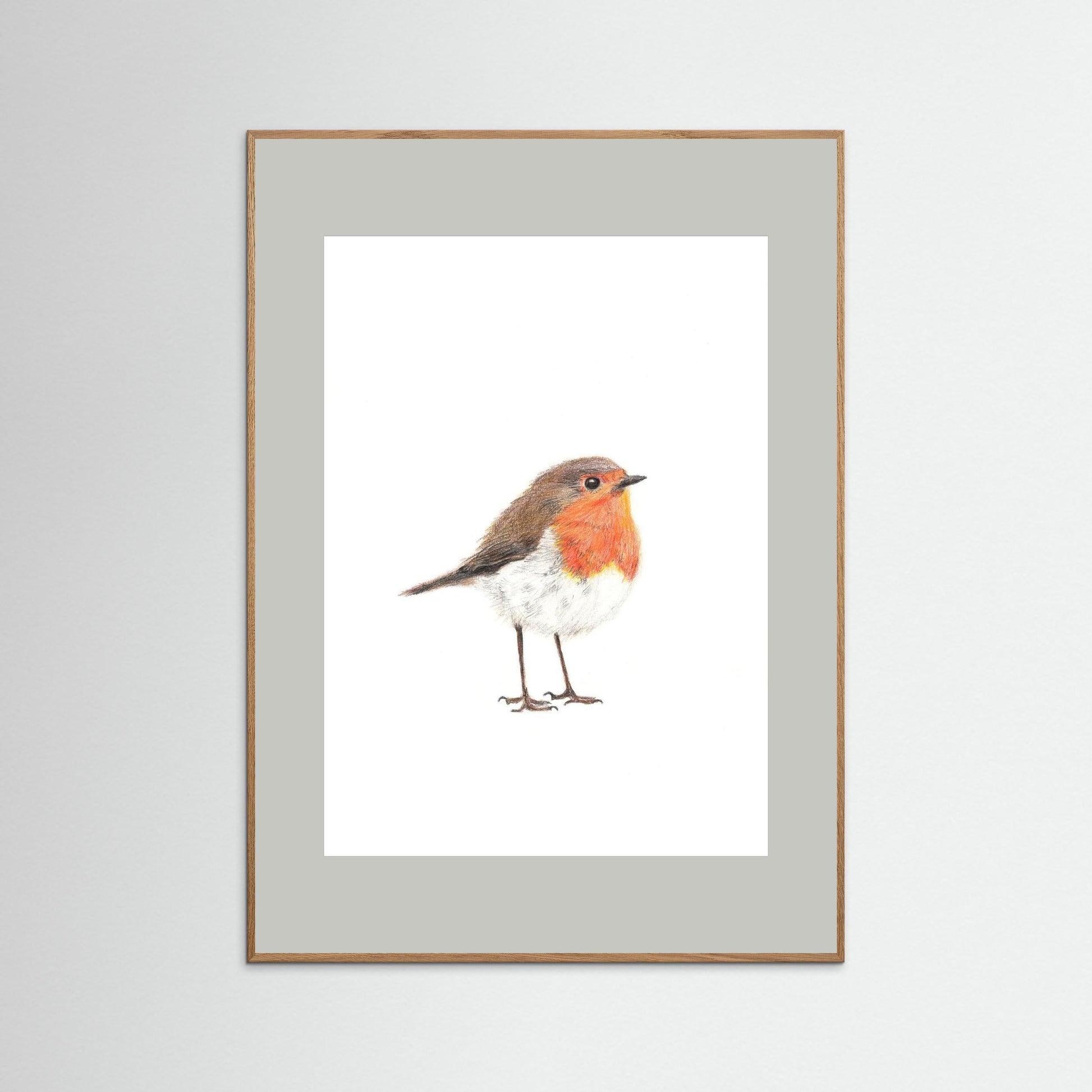Robin Art Print Wildlife Wall Art for Nature Lovers