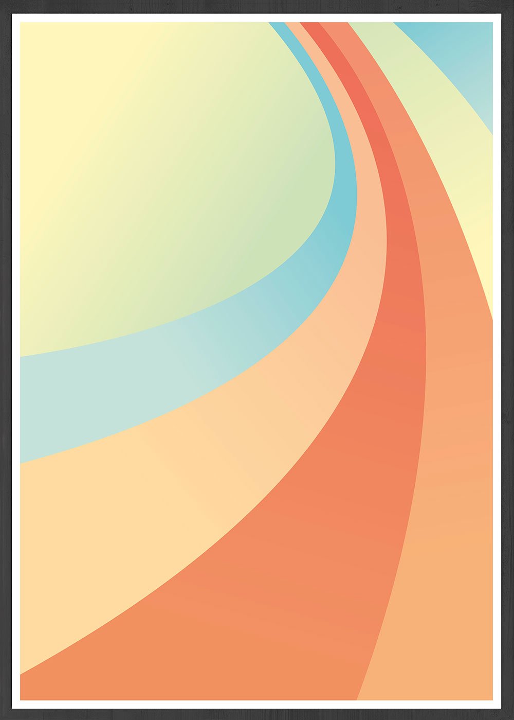 Uber Rainbow Minimal Art Print