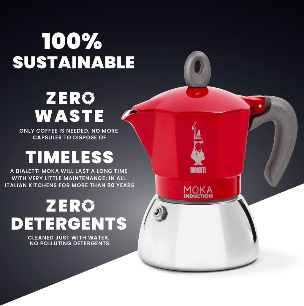 Moka Induction Stovetop Coffee Maker