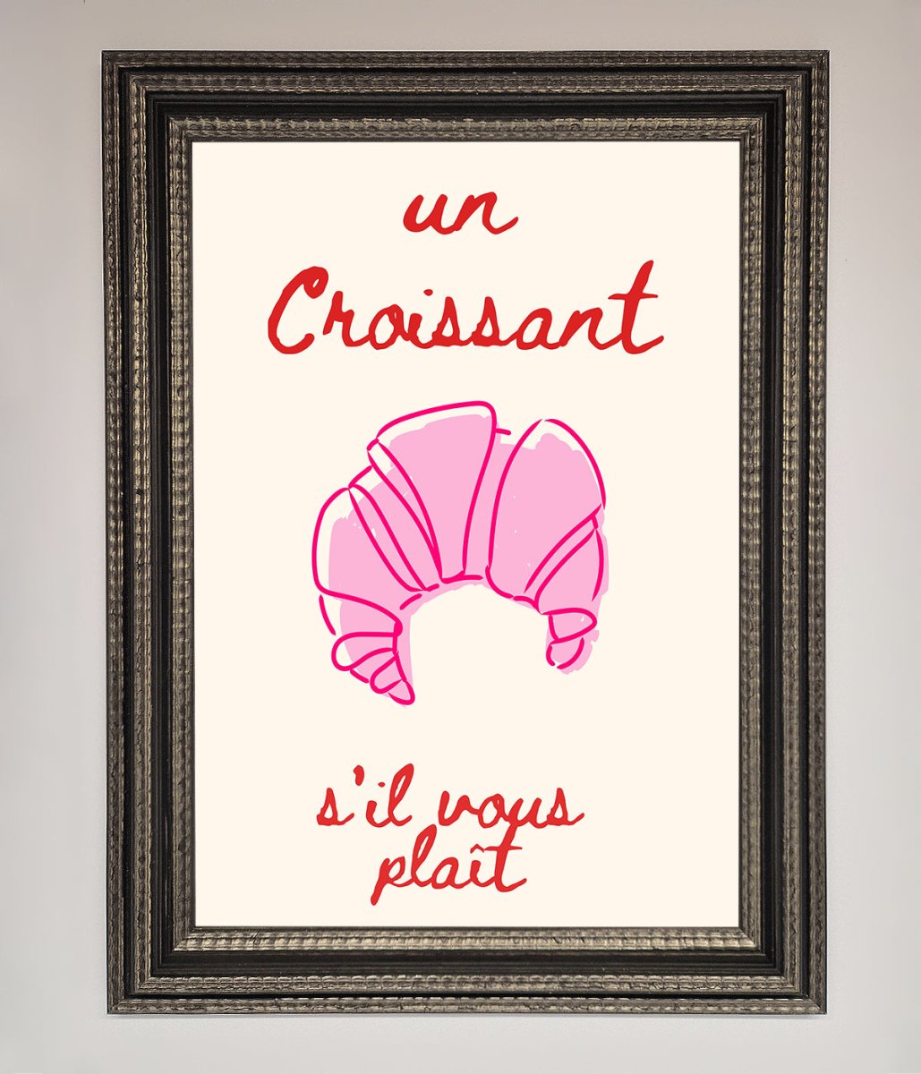 Un Croissant Framed Wall Art