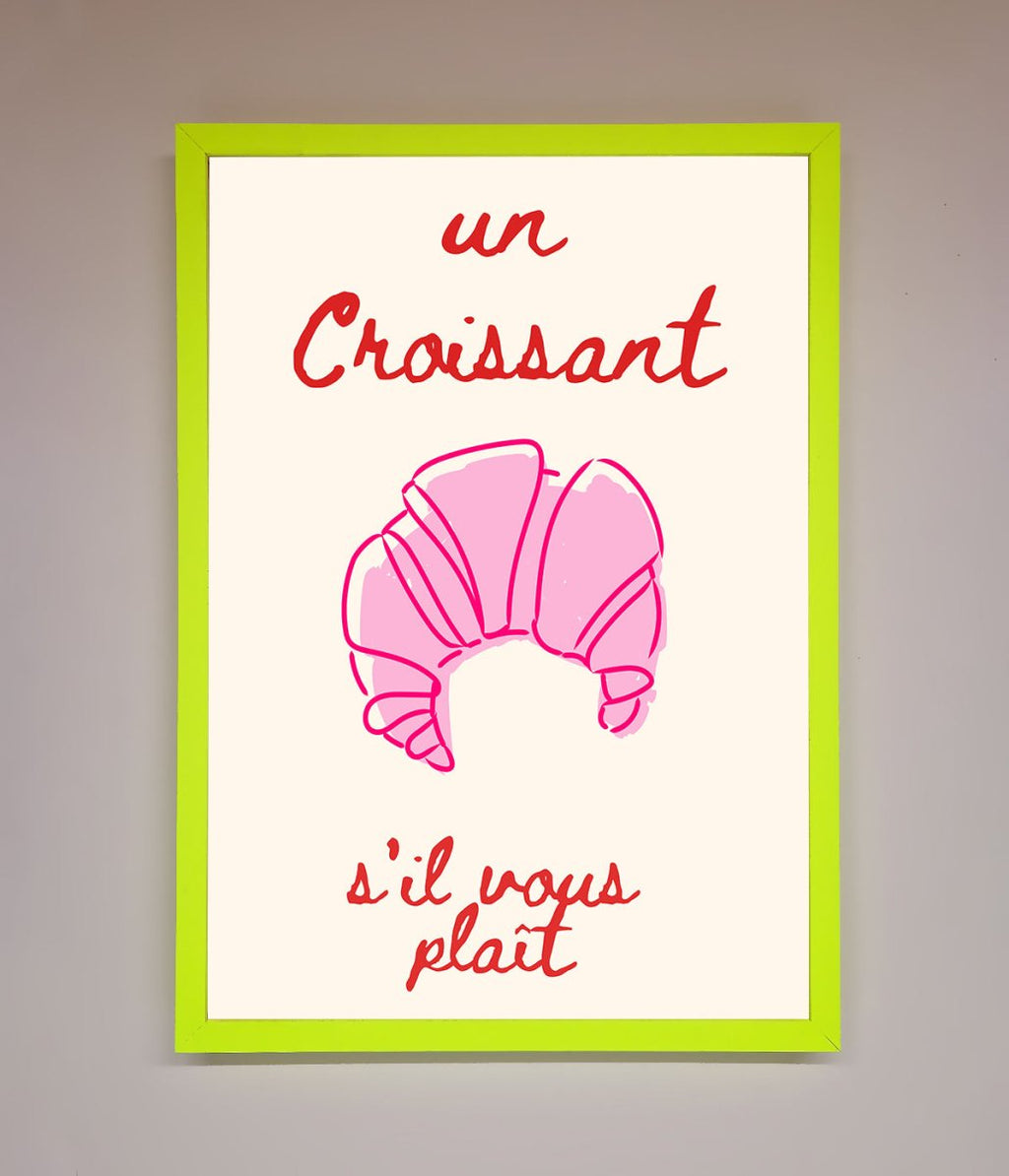 Un Croissant Framed Wall Art