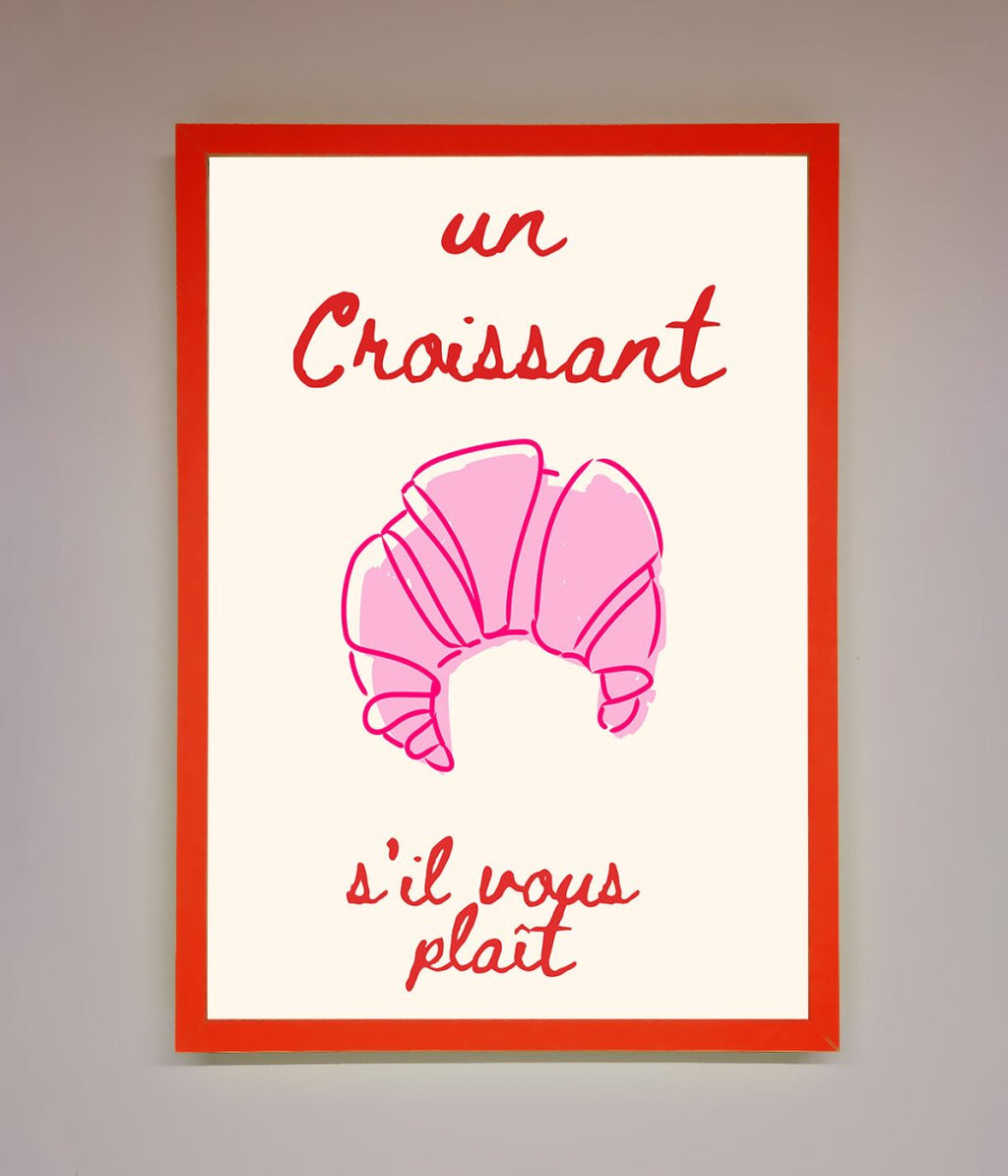 Un Croissant Framed Wall Art