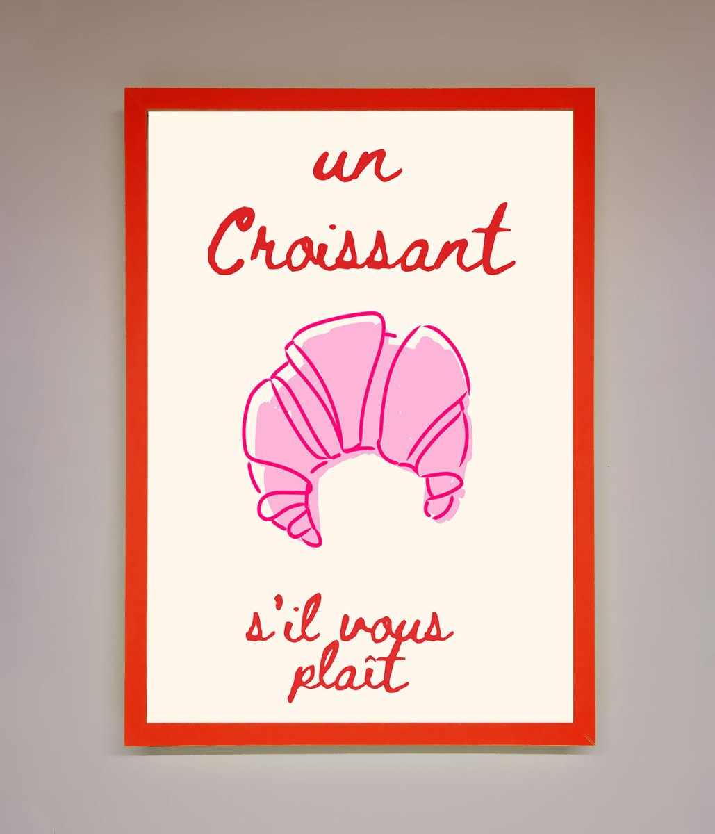 Un Croissant Framed Wall Art