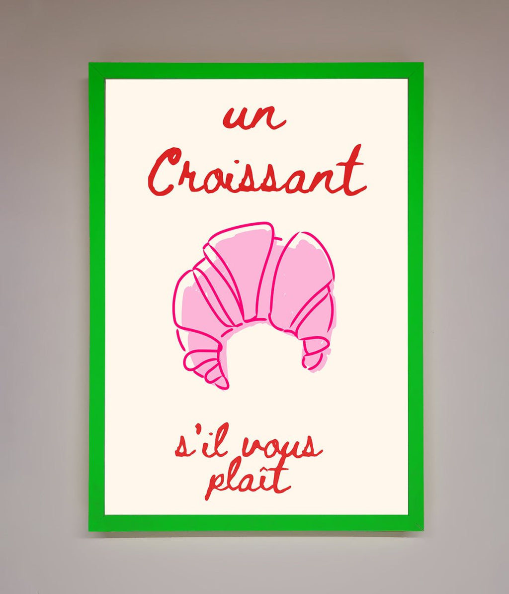 Un Croissant Framed Wall Art
