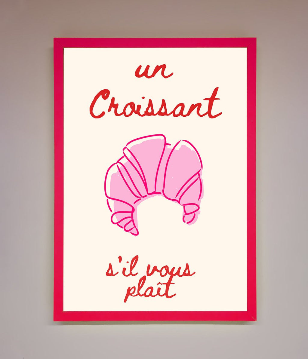 Un Croissant Framed Wall Art