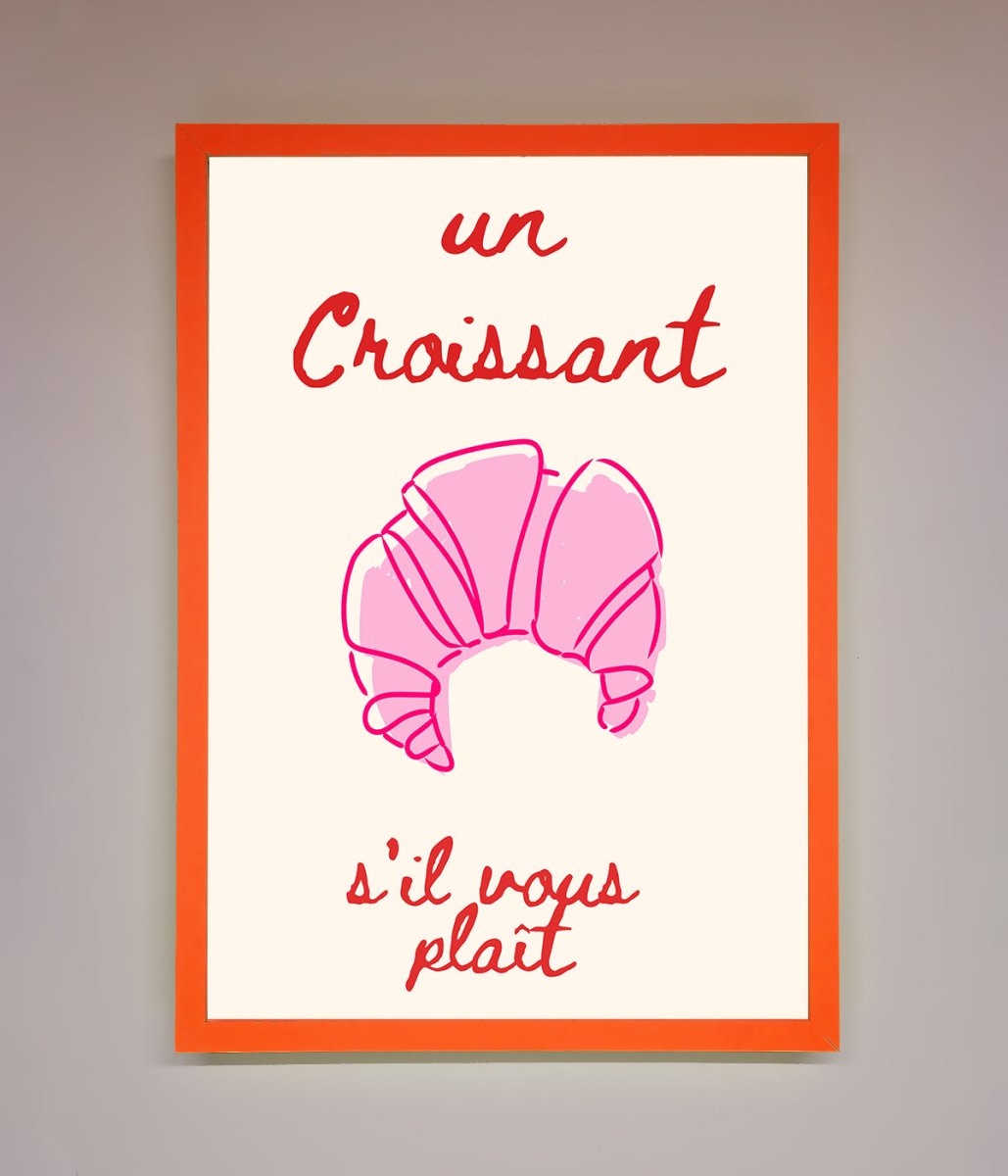 Un Croissant Framed Wall Art