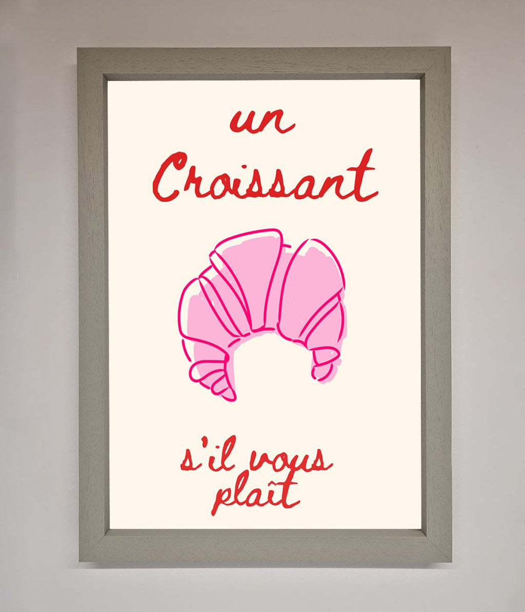 Un Croissant Framed Wall Art