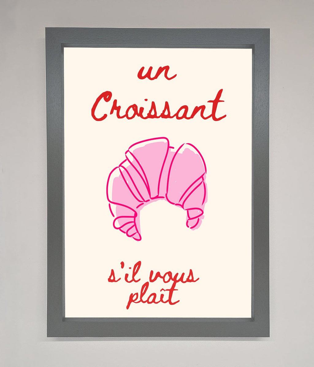 Un Croissant Framed Wall Art