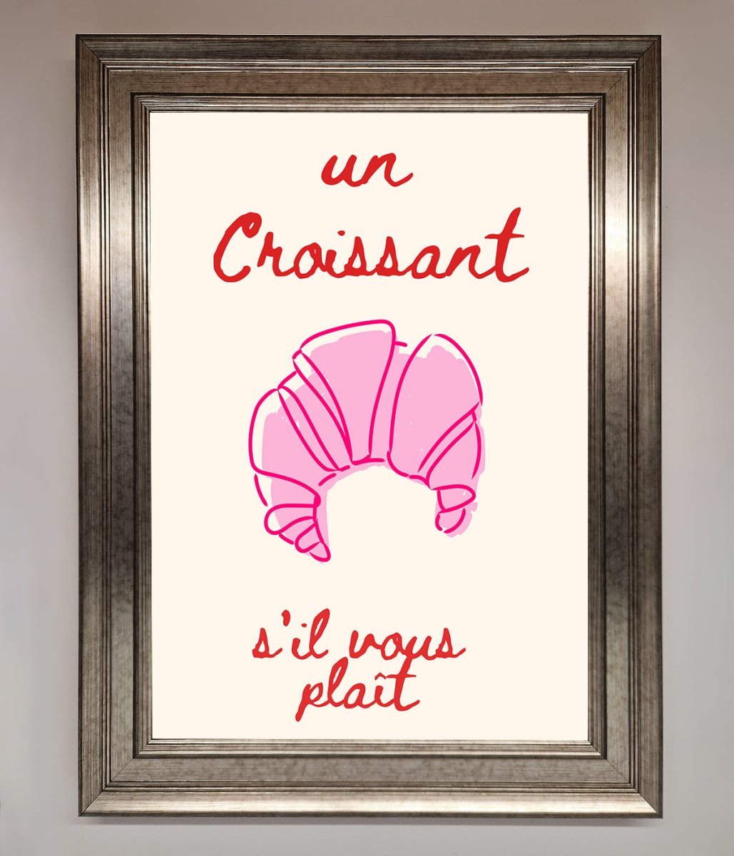 Un Croissant Framed Wall Art