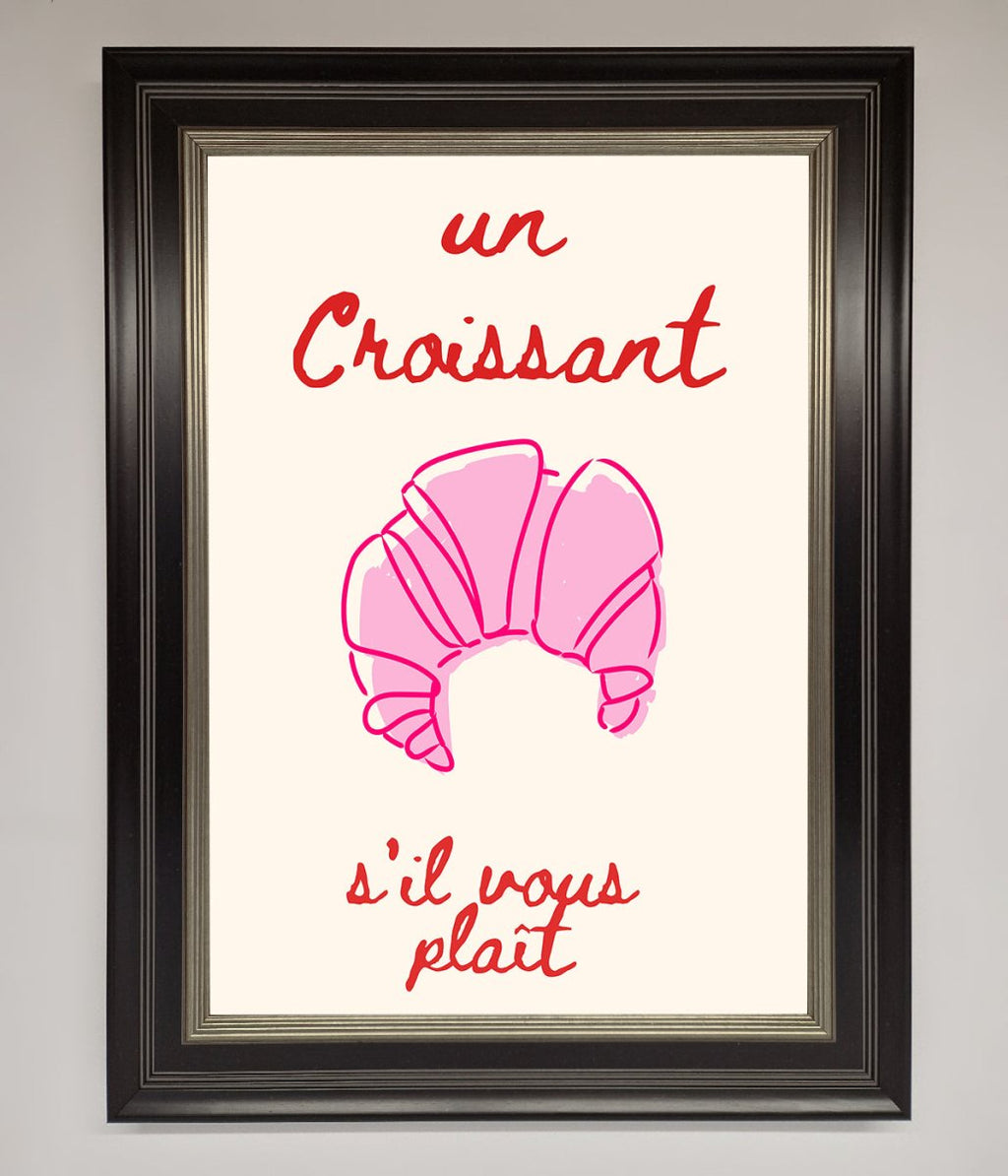 Un Croissant Framed Wall Art