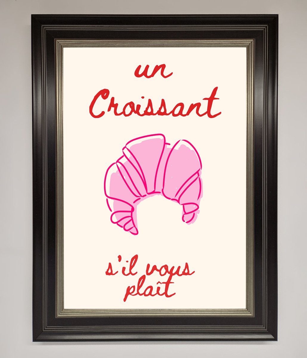 Un Croissant Framed Wall Art