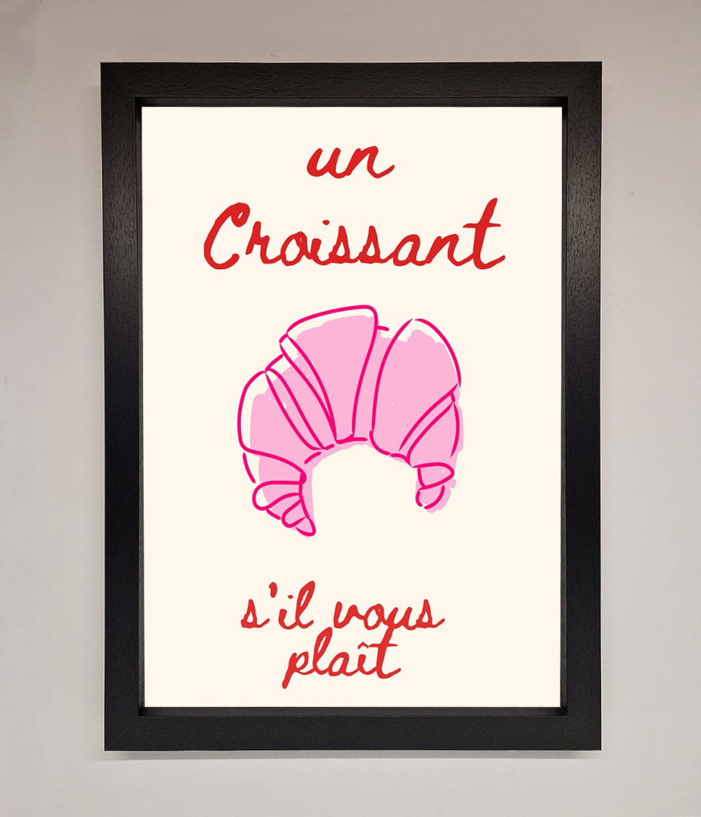 Un Croissant Framed Wall Art