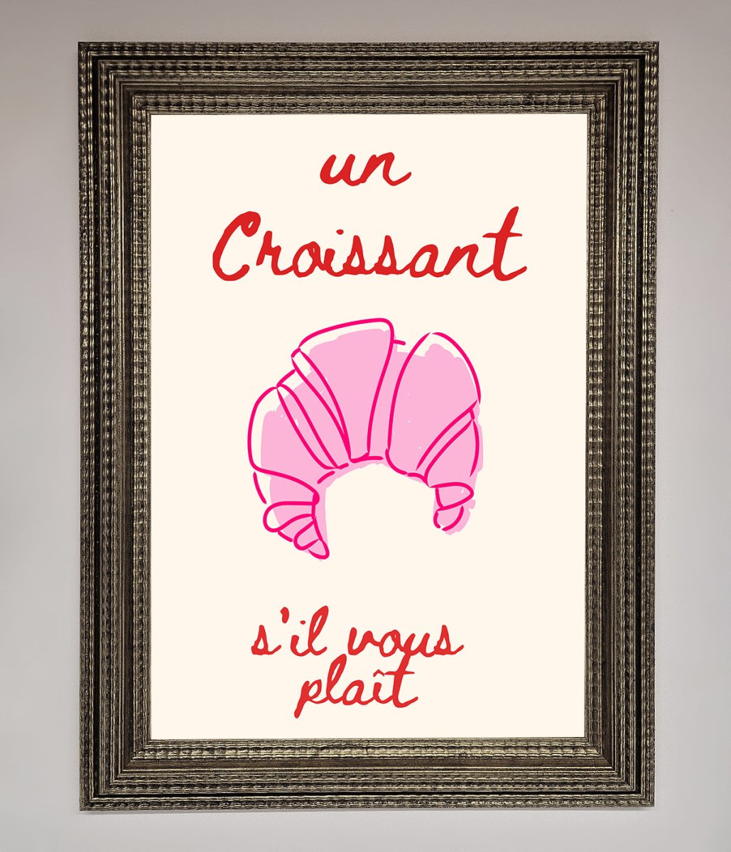 Un Croissant Framed Wall Art