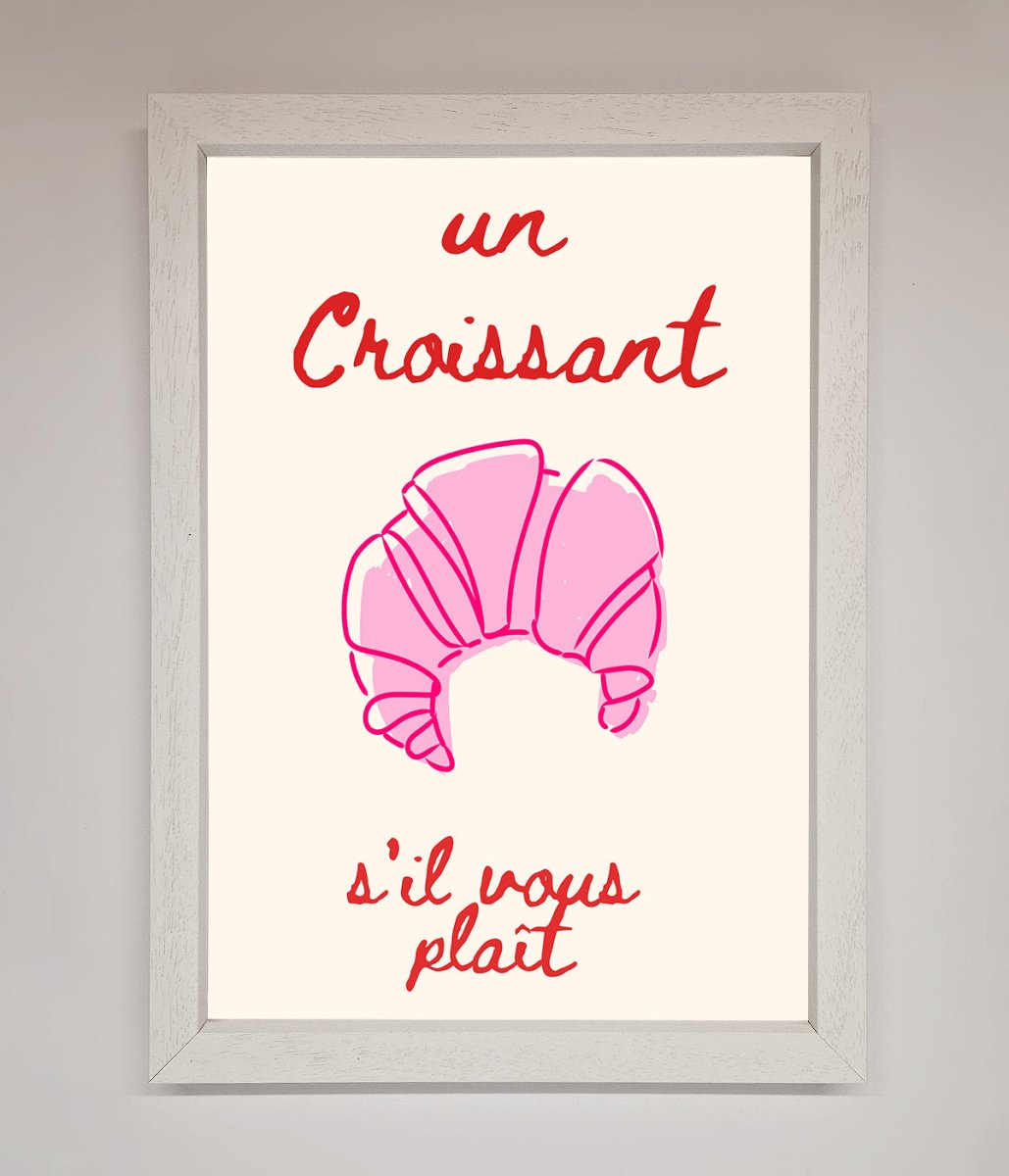 Un Croissant Framed Wall Art