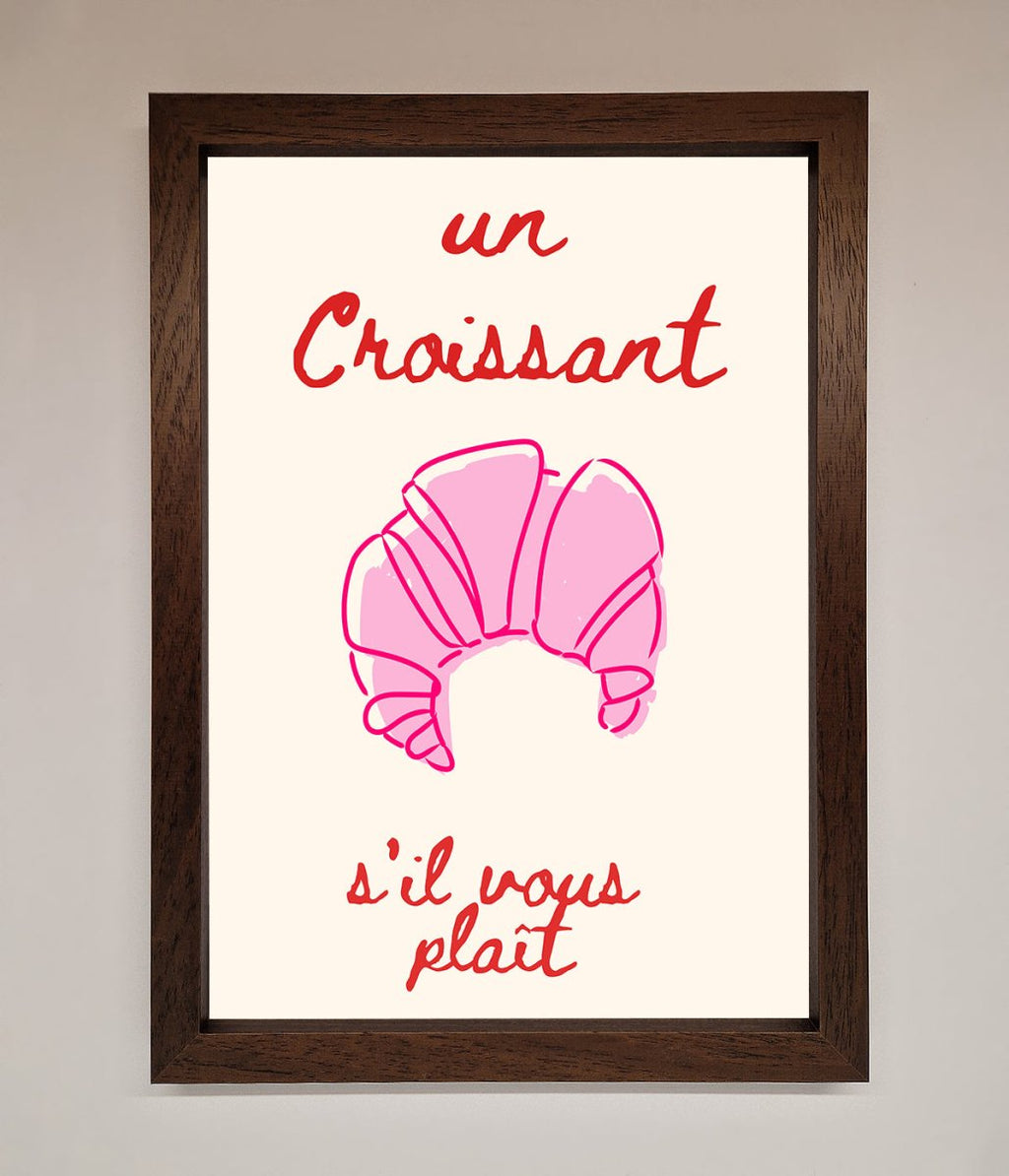 Un Croissant Framed Wall Art
