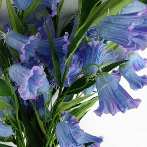100cm Blue Trumpet Artificial Flower Stem