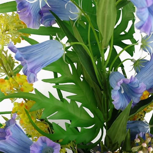 100cm Blue Trumpet Artificial Flower Stem