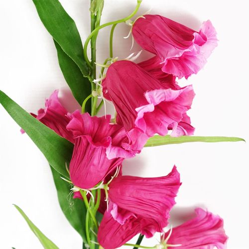 100cm Trumpet Artificial Flower Stem in Fuchsia Pink