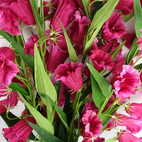 100cm Trumpet Artificial Flower Stem in Fuchsia Pink