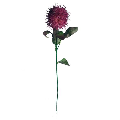 Purple Globe Thistle Artificial Flower Stems Pack of 6