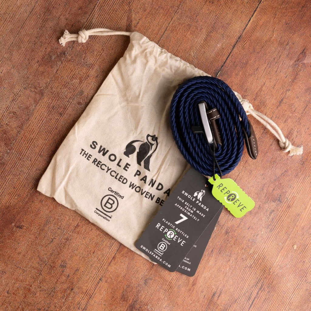 Woven Belt - Navy Fine Weave