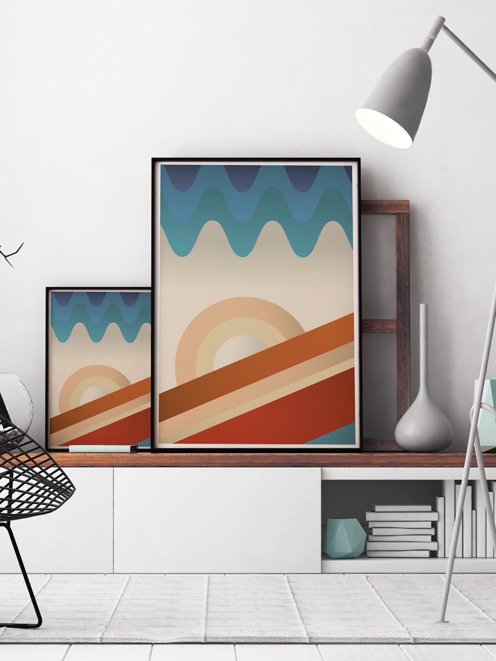 Upside Down Retro Art Print