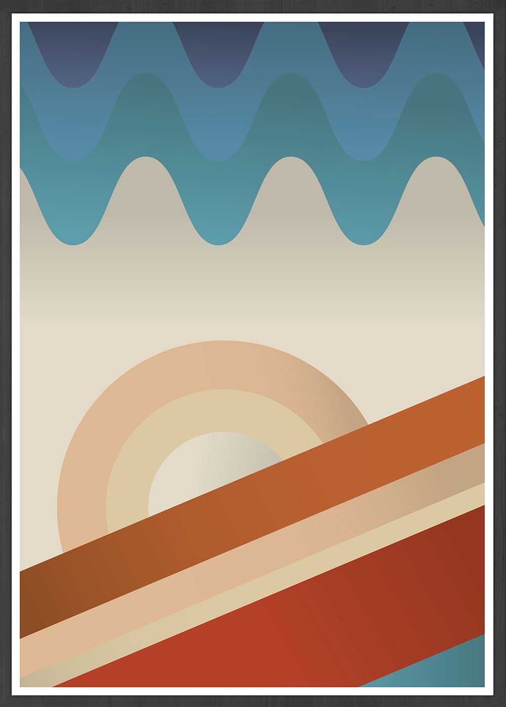 Upside Down Retro Art Print