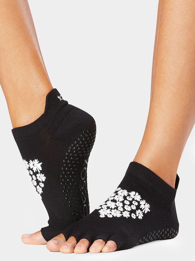 Low Rise Half Toe Yoga Grip Socks for Women