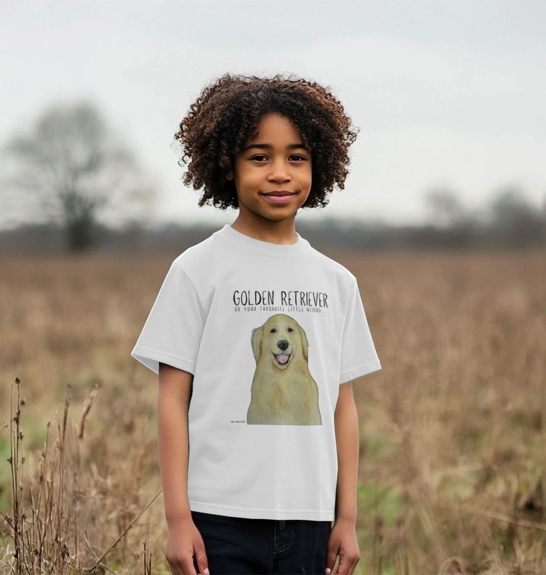 Golden Retriever Kids' Tee: Your Little Weirdo's New Favorite Shirt!