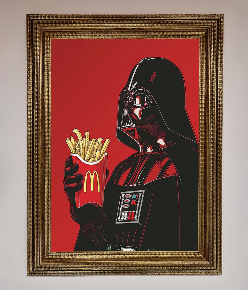 Vader French Fries Framed Poster