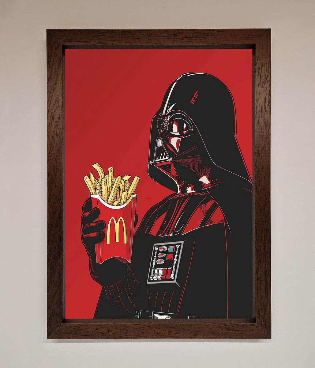 Vader French Fries Framed Poster