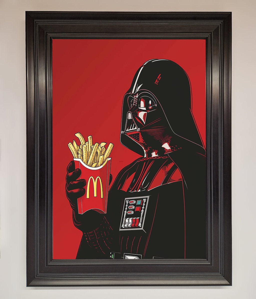 Vader French Fries Framed Poster
