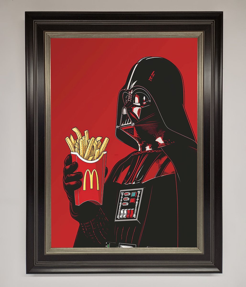 Vader French Fries Framed Poster