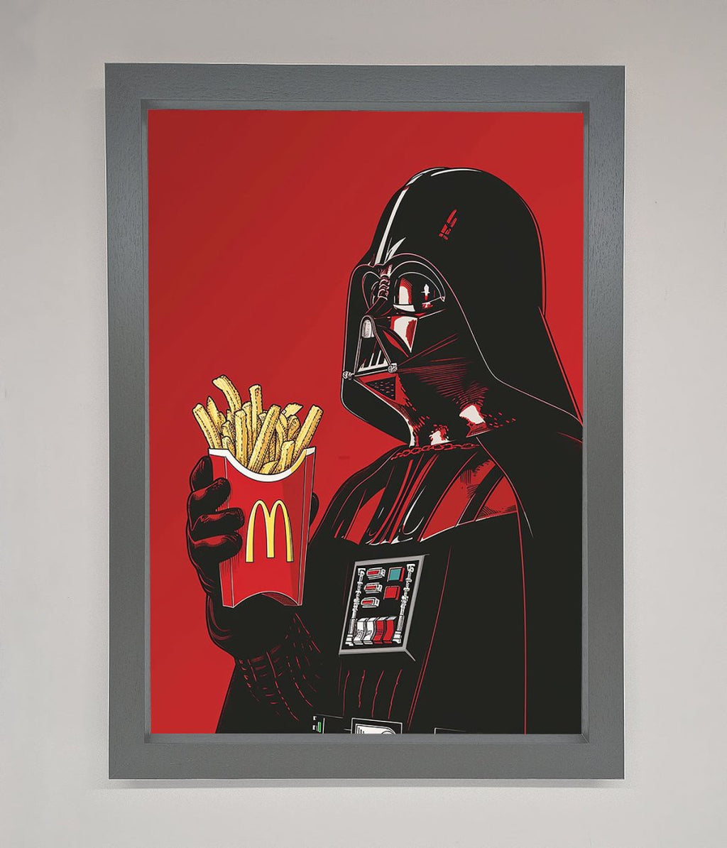 Vader French Fries Framed Poster