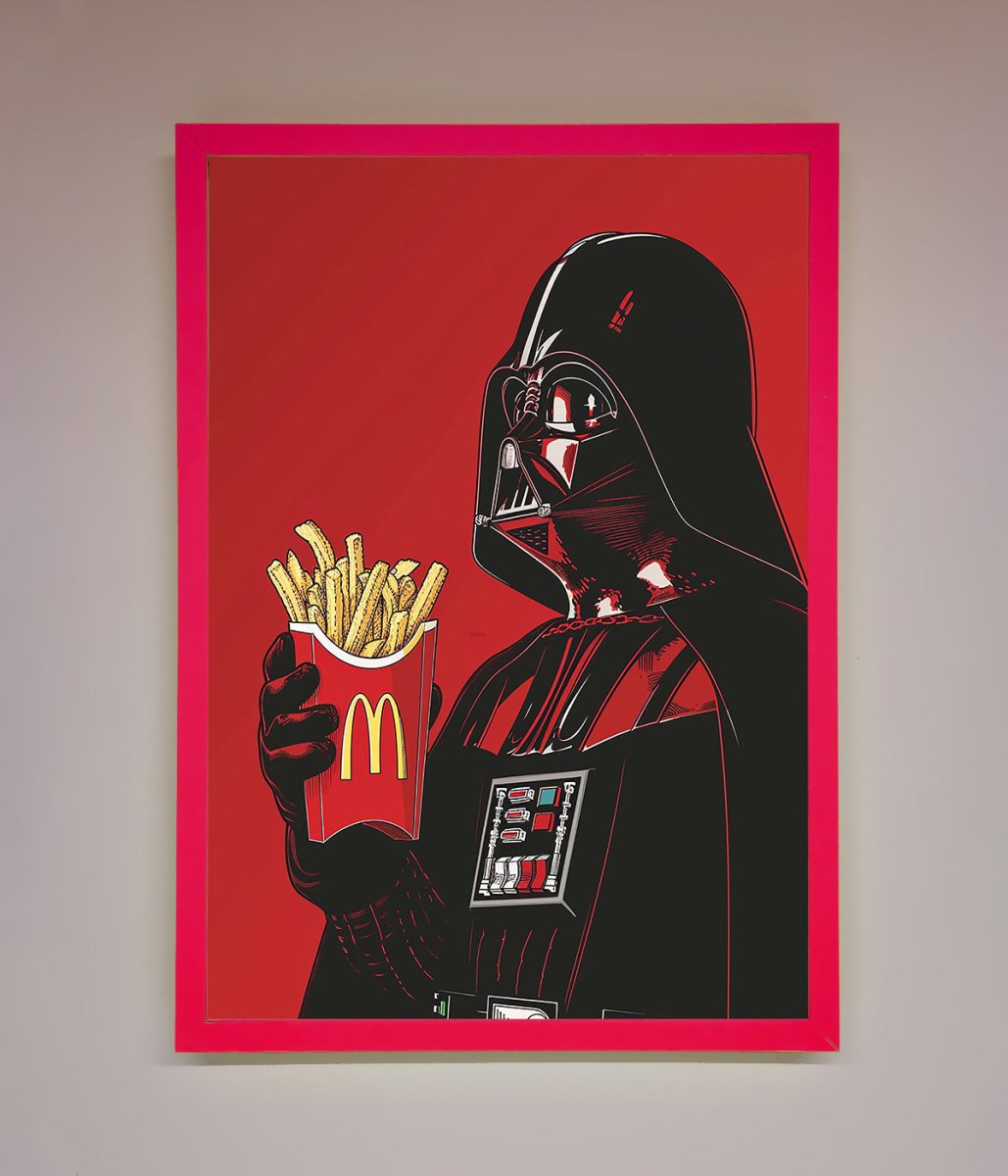 Vader French Fries Framed Poster