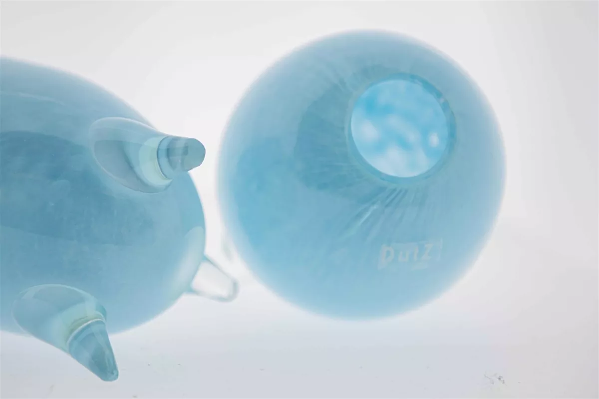 EVITA Vase with Feet - Set of 4pcs - Elegant Home Décor in Multiple Colors, Handcrafted Glass Vase, Unique Handmade Home Decoration