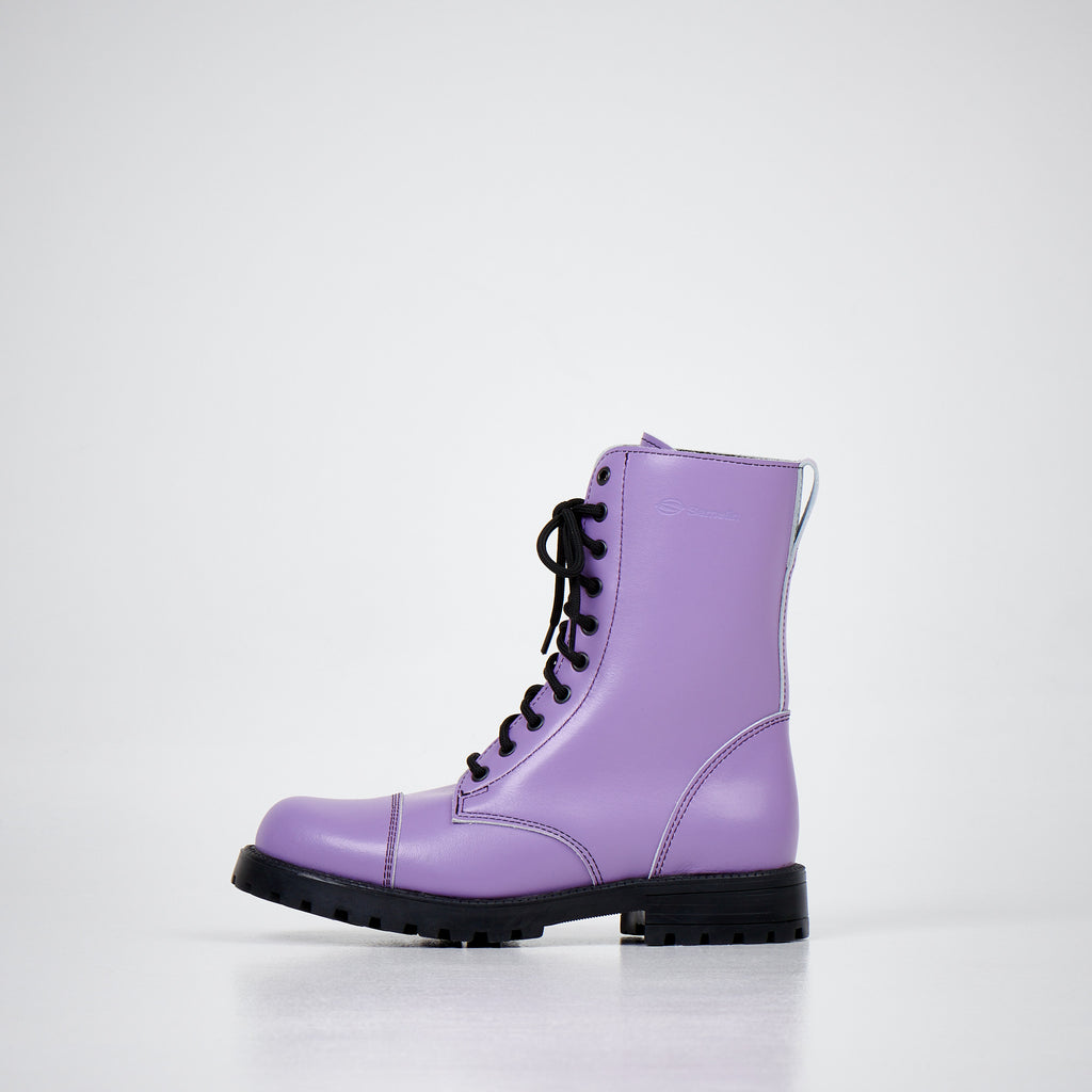 Elegant 511 Purple Leather Boots – Durable & Stylish Year-Round by Samelin at www.brixbailey.com
