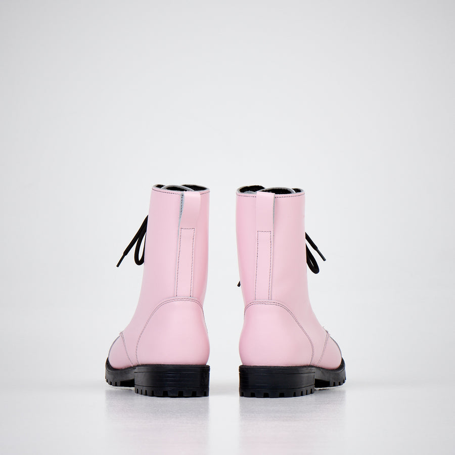 511 Pink Leather Boots – Stylish, Durable & Comfortable by Samelin at www.brixbailey.com